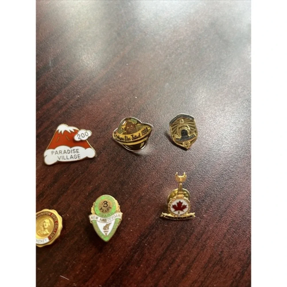 Lot‎ Of 10 Random Mixed Lapel Hat Pins B3
